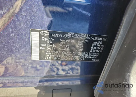 2023 Hyundai Santa Fe Xrt из США, поврежденный, VIN 5NMS6DAJ7PH507249